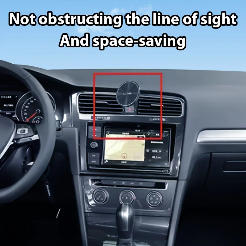 Lcars Auto-Handyhalterung, Spezielle Magnetische Halterung für Lüftungsschlitze, Geeignet für Volkswagen Tiguan L 2017-2021 Autoinstallation – Detail 1