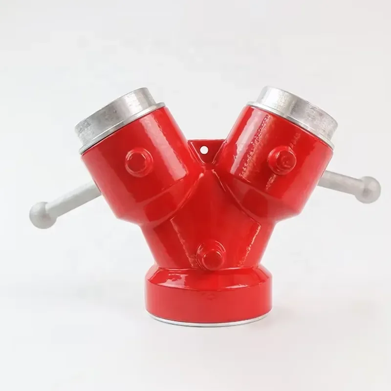 for 2 Way Water Divider Y Type Fire Fighting Valve Aluminum Ball Valve with Coupling