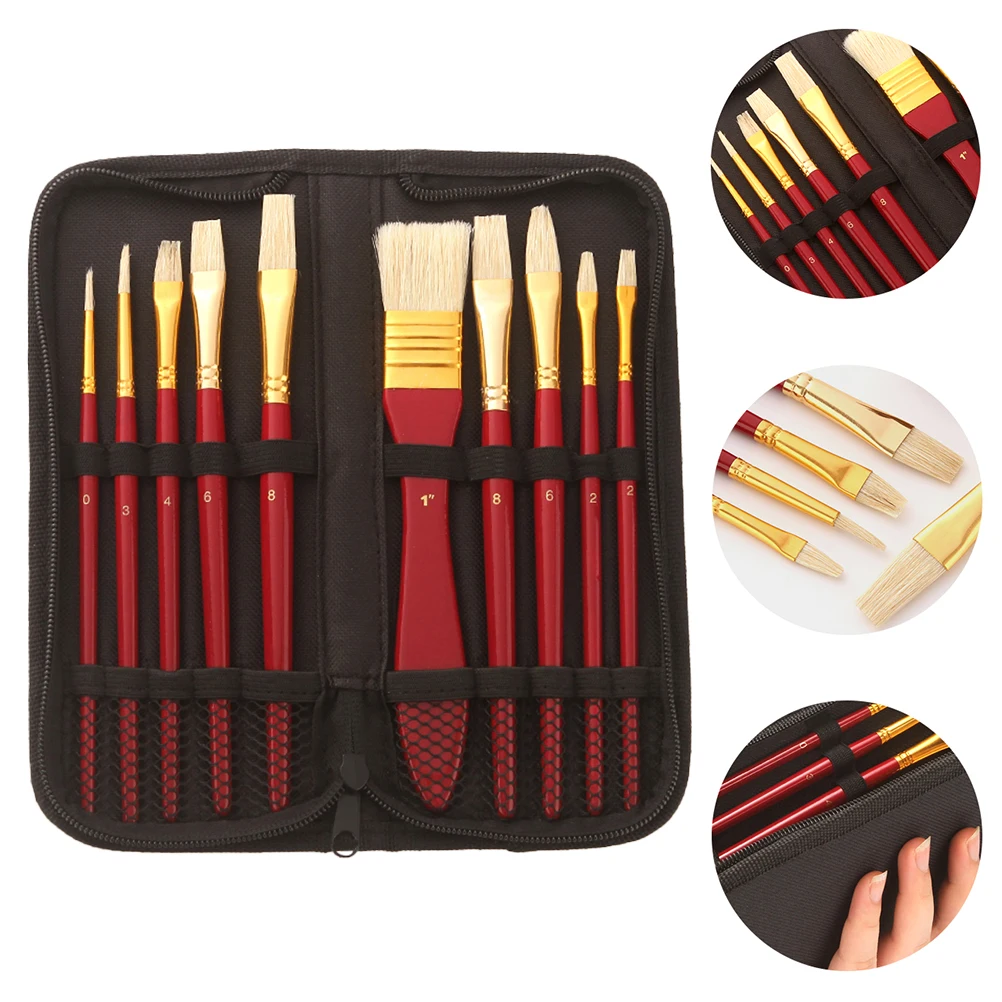

Oil Brush Board Set Art Supply Water Paint Craft Brushes Watercolor Aluminum Tube