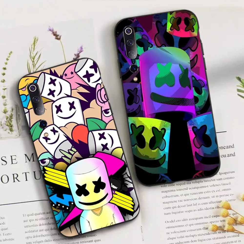 Marshmallow Dj Faces Phone Case For Xiaomi Mi 5X 8 9 10 11 12 Lite Pro 10T PocoX3pro PocoM3 Note 10 Pro Lite