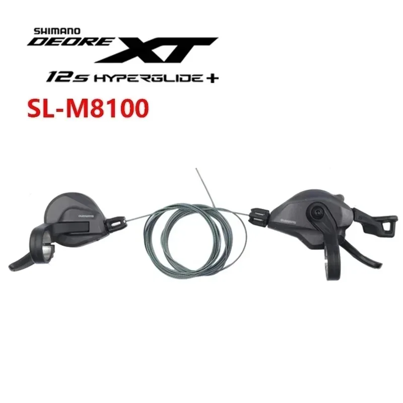 Shimano DEORE XT M8100 Shifting Lever SL-M8100-L SL-M8100-R RAPIDFIRE PLUS Left 2s/Right 12s/A Pair Original Shimano Bike Parts