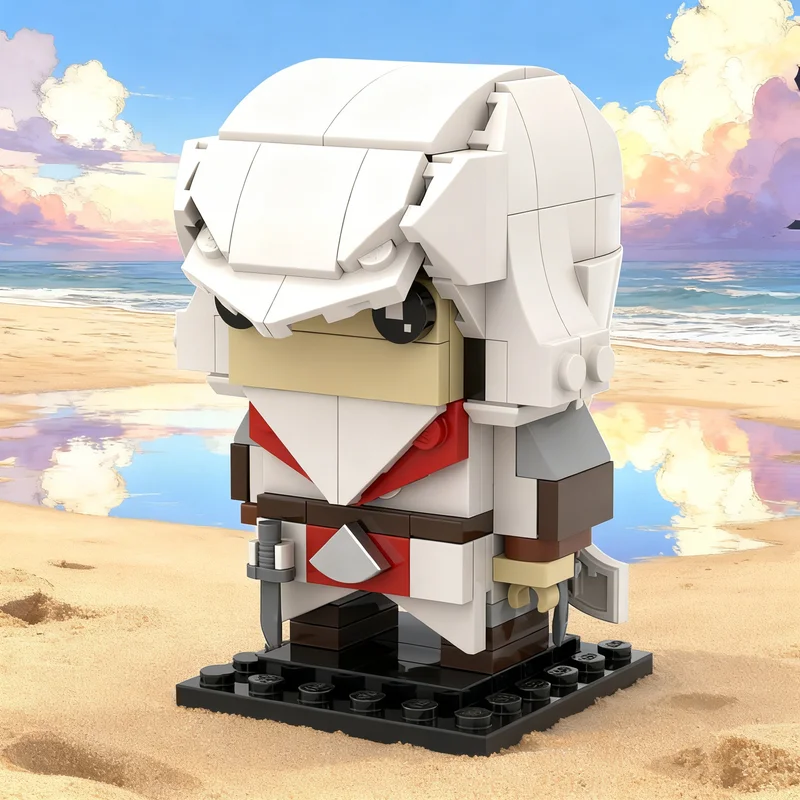 Art Craft Idea - 160pcs MOC BrickHeadz Ezio Assassin's Model