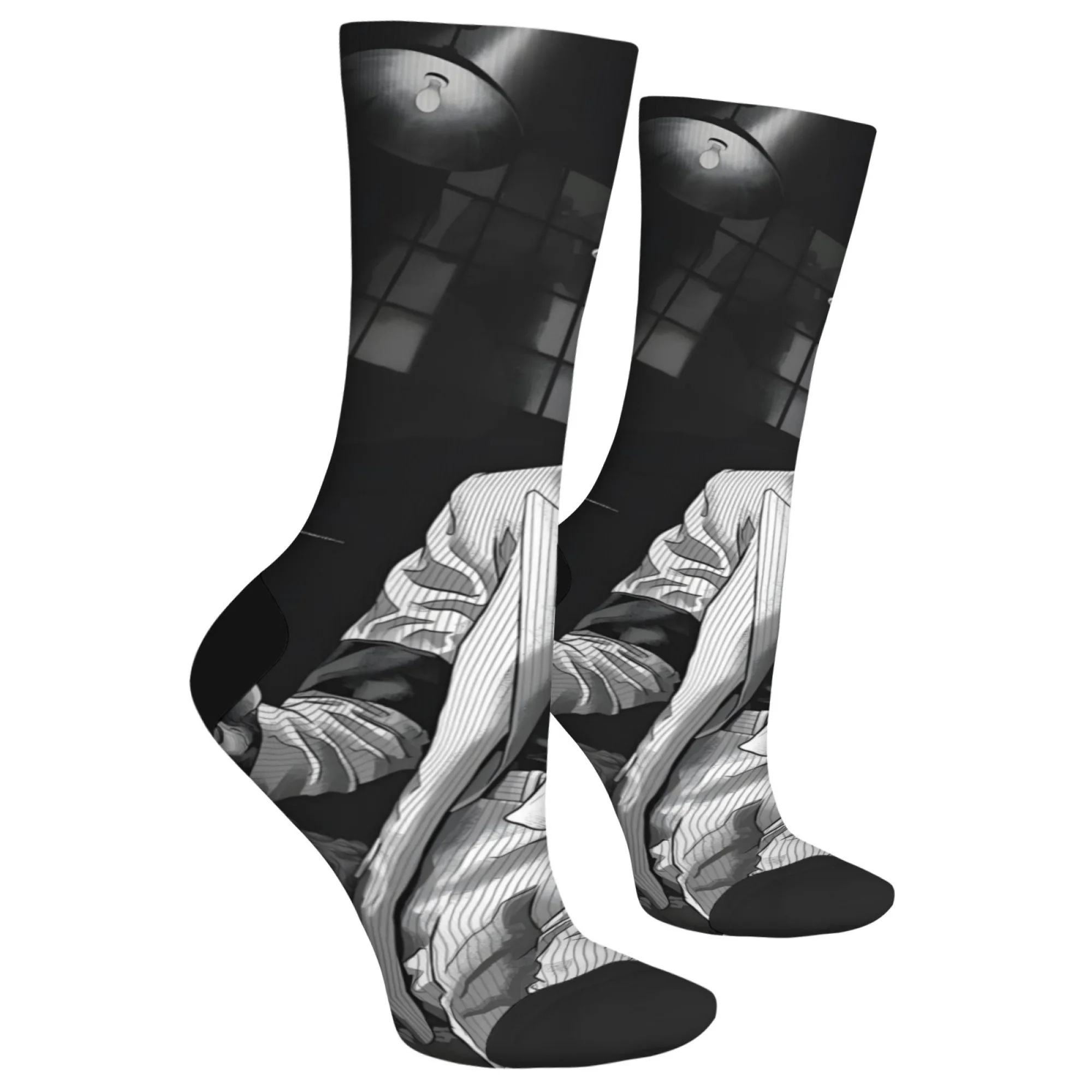 MJ style pop dance idol men's socks Harajuku retro style casual fashion comic socks novelty funny happy socks crazy party gifts