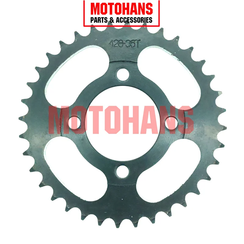 BX17120011 428-36T REAR SPROCKET BLACK COLOR FOR JH70 AT110 WAVE100 BIZ100 ALPHA AK110S PX110 GILERA SMASH110