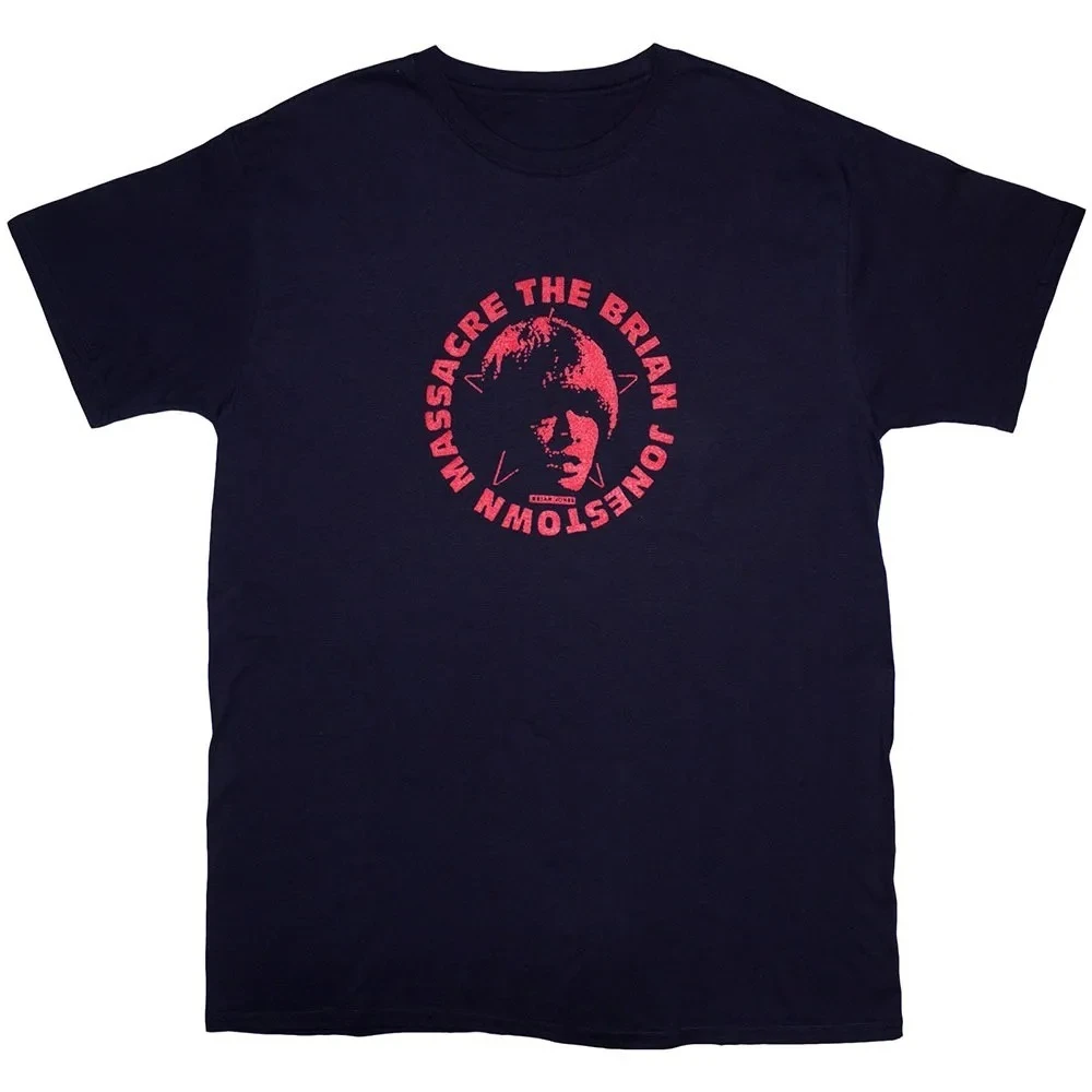 

The Brian Jonestown Massacre Периферийный узор с принтом Летние элитные брендовые хлопковые мужские и женские футболки с короткими рукавами
