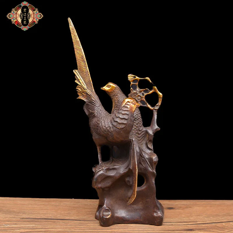 

Латунный позолоченный радостный креативный медный подарочный орнамент