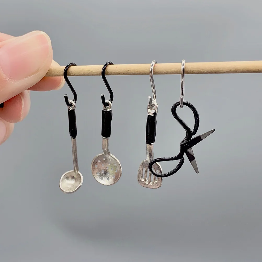 

10 Pcs Small Hook Mini Ornament Hooks Tiny for Hanging Miniature Dollhouse Wall