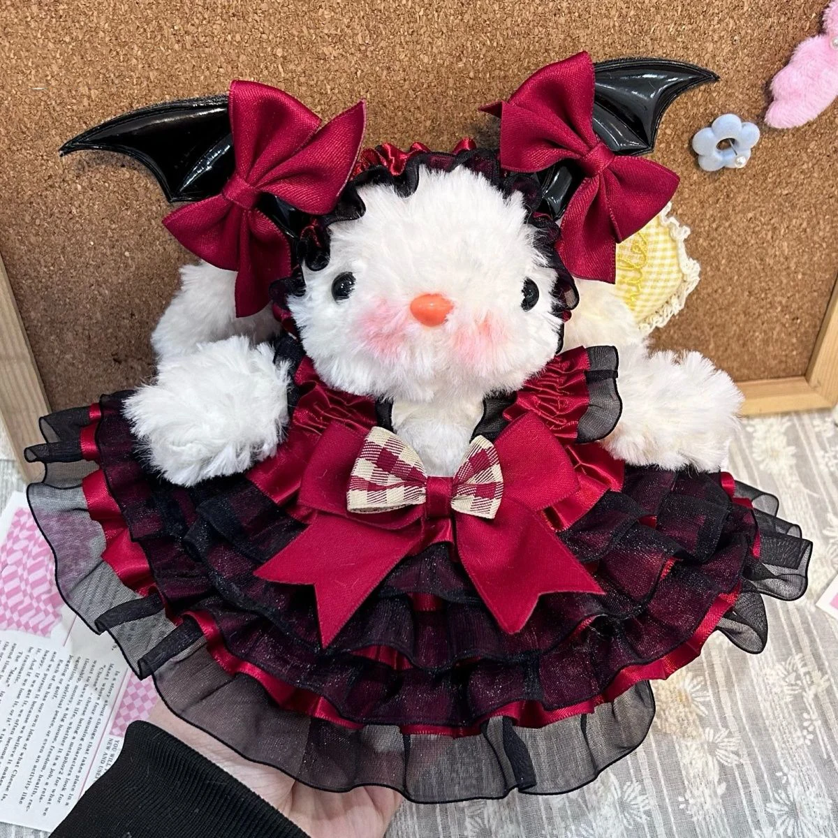 roupas-para-bonecas-de-pelucia-de-15-20cm-conjunto-de-vestido-de-princesa-com-renda-acessorios-para-bonecas-presente-fofo-kawaii