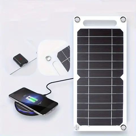휴대용 태양 전지 패널 USB 패널 접이식 야외 태양 캠핑 5V 전원 은행 아이폰 충전기 휴대 전화 패널 키트 배터리