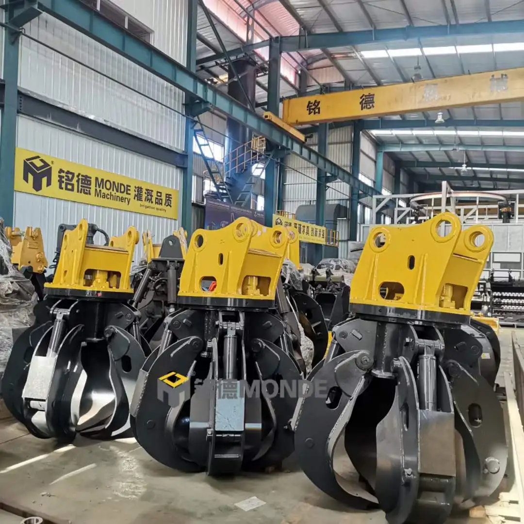 Rotation Orange Peel Grapple Iron Sorting Grapple Scrap Magnet Lotus Shape Grab für Bagger