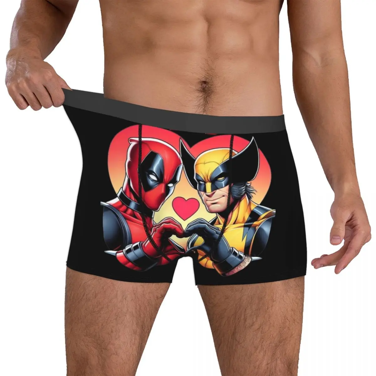 Deadpool & Wolverine Boxers Gag Gift For Men Fun Underwear Boxer Briefs