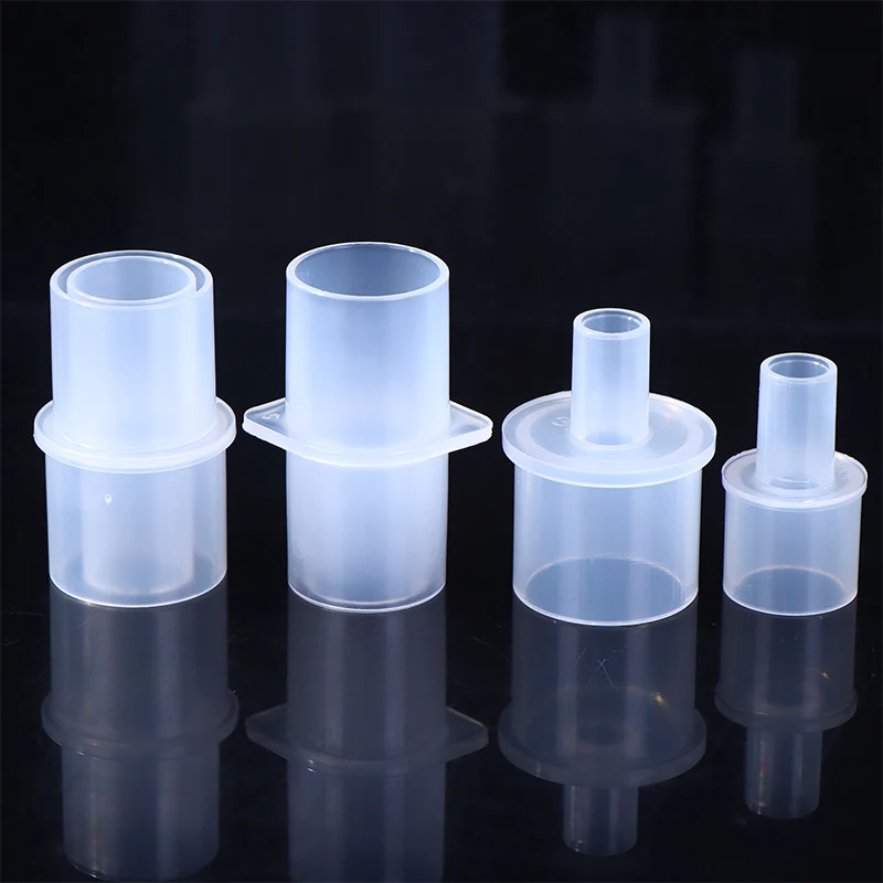 15mm To 22mm Anesthesia Breathing Circuit Corrugated System Straight Connector Veterinary Tool PP Material