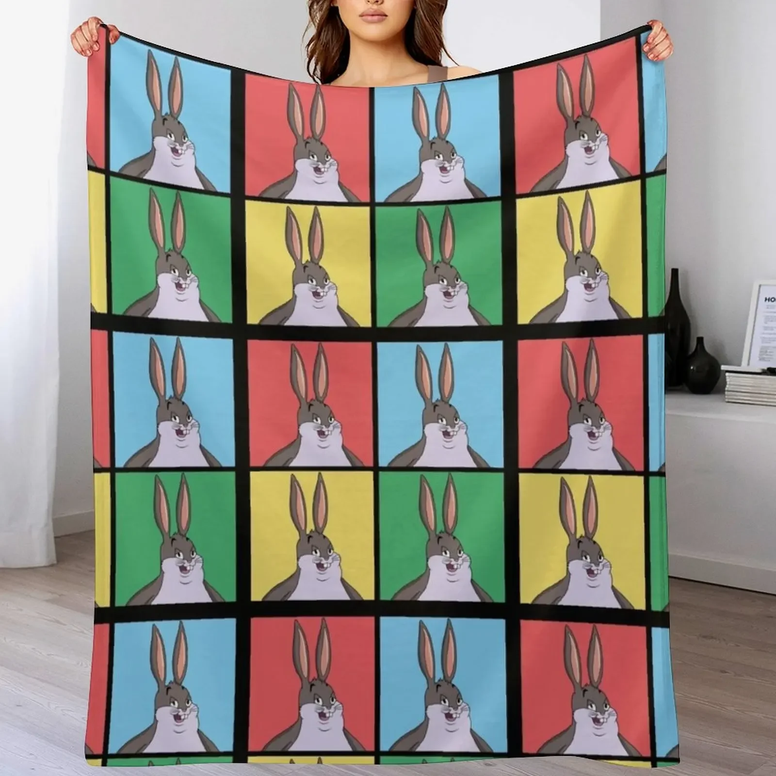 

Big Chungus Cover Throw Blanket Plush Bed Fashionable Luxury Throw Extra Large Throw Blankets
