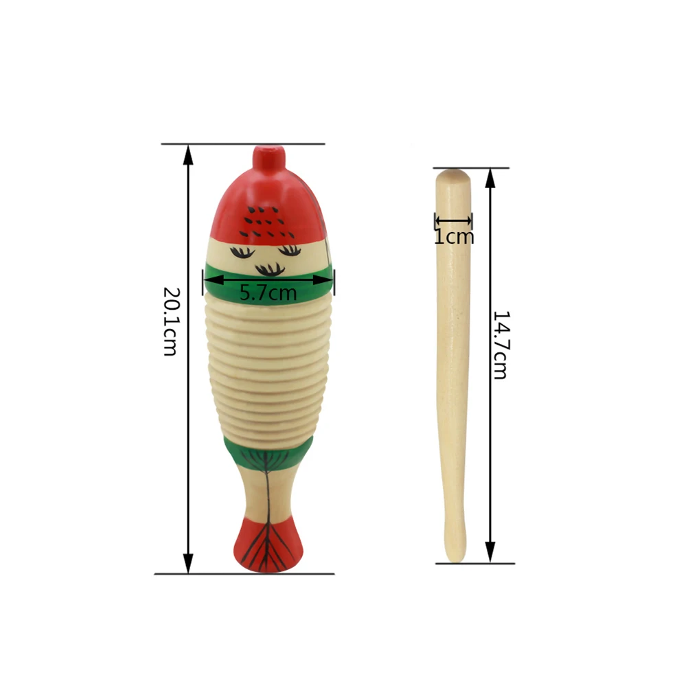 

Wooden Fish Wooden Fish Percussion Toy Musical Instrument Kids Educational Safe Rhythm Sounds Toy Instrument