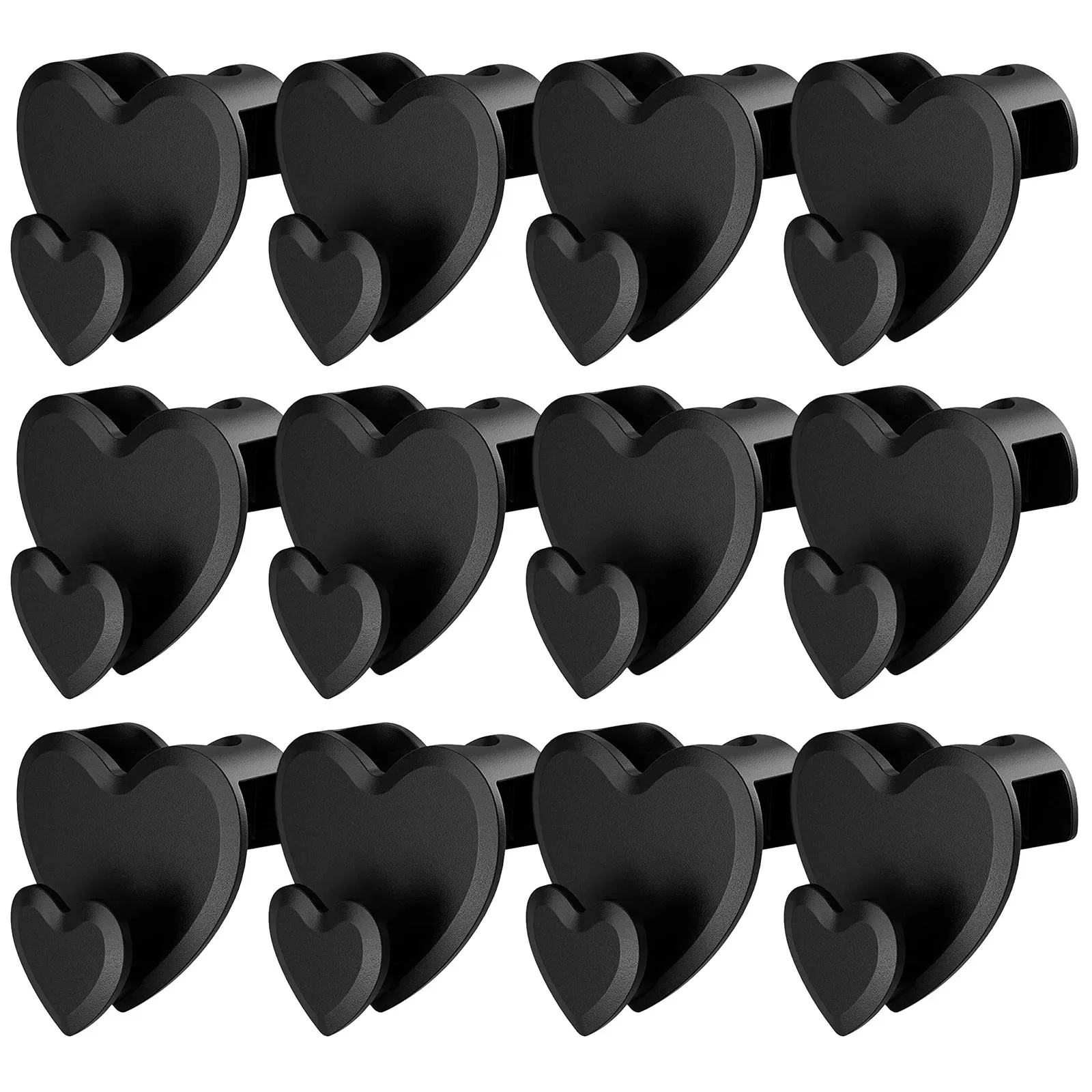 12 /18/24pcs  Cloth Hanger Hooks Space Saving Coat Hook Heart Shape Maximize Closet Space And Organizer Hangers For Clothes