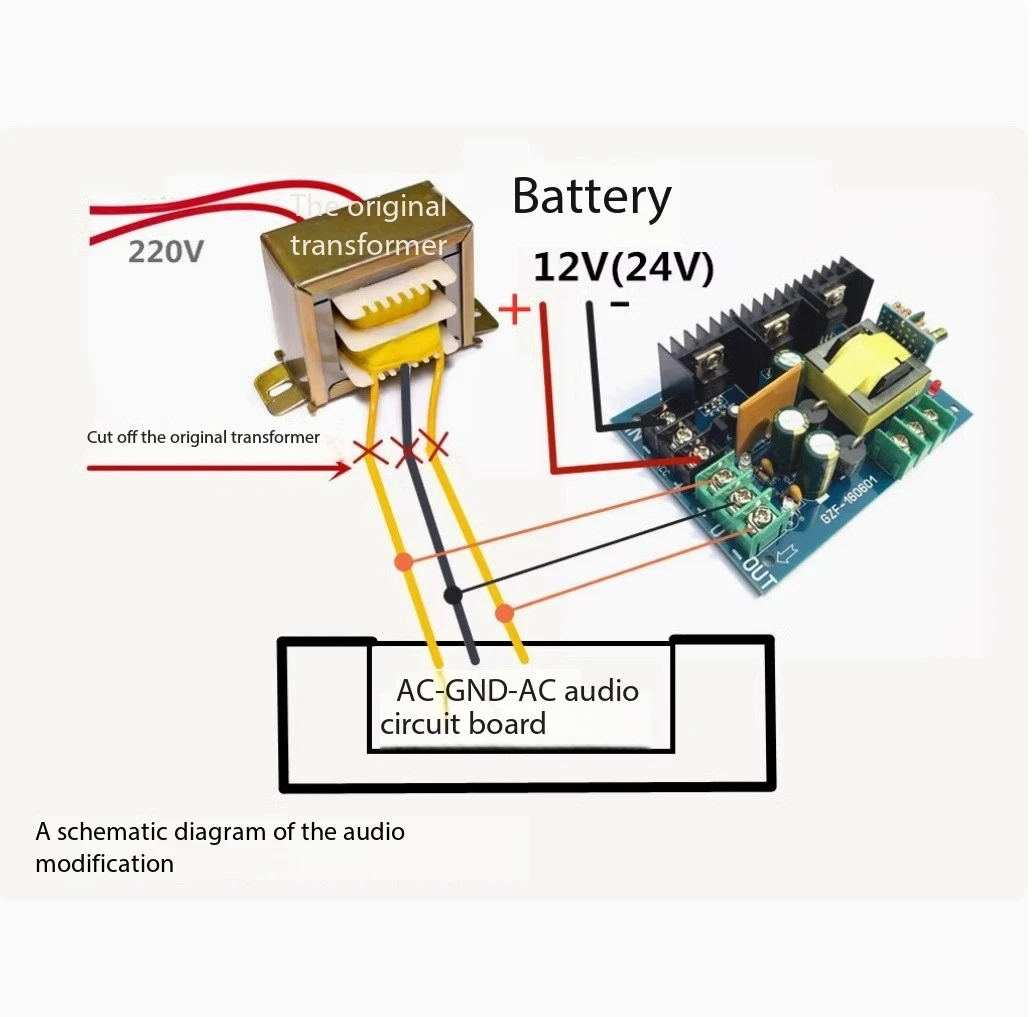 Audio modification 12V24V to dual ± 15V plus or minus 18V DC-dual DC power board, DC transformer circuit board