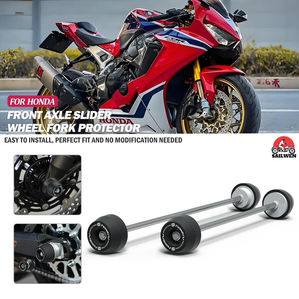 

For Honda CBR1000RR-R SP 2020-2023 Front Rear Wheel Spindle Crash Protection CBR1000RR CBR1000RR SP 2017-2023 / CBR1000RR-R
