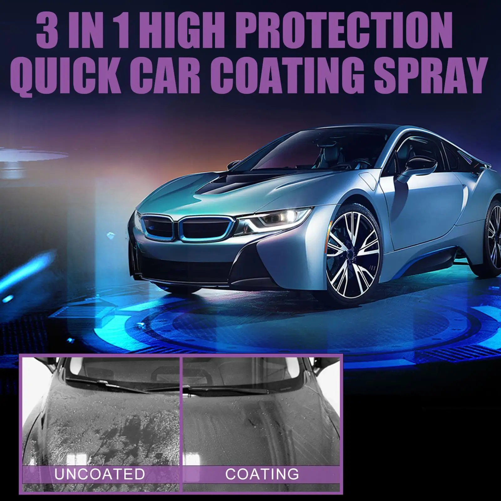 3 Em 1 Carro Revestimento Cerâmico Spray de 30ml/100ml Auto Nano Cera Reparação Cerâmica Carro Polimento Revestimento Removedor Pintura Scratch Sprayi W2H9