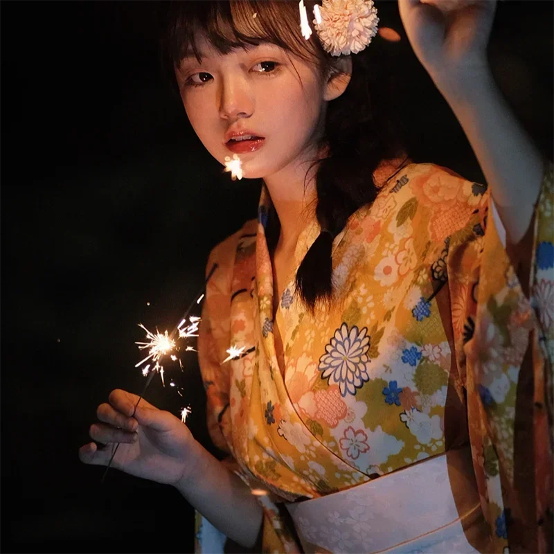 كيمونو ياباني تقليدي للنساء ، روب يوكاتا هاوري ، فستان ياباني ، ملابس الموضة ، كيمونو رسمي ، صيف ، جديد