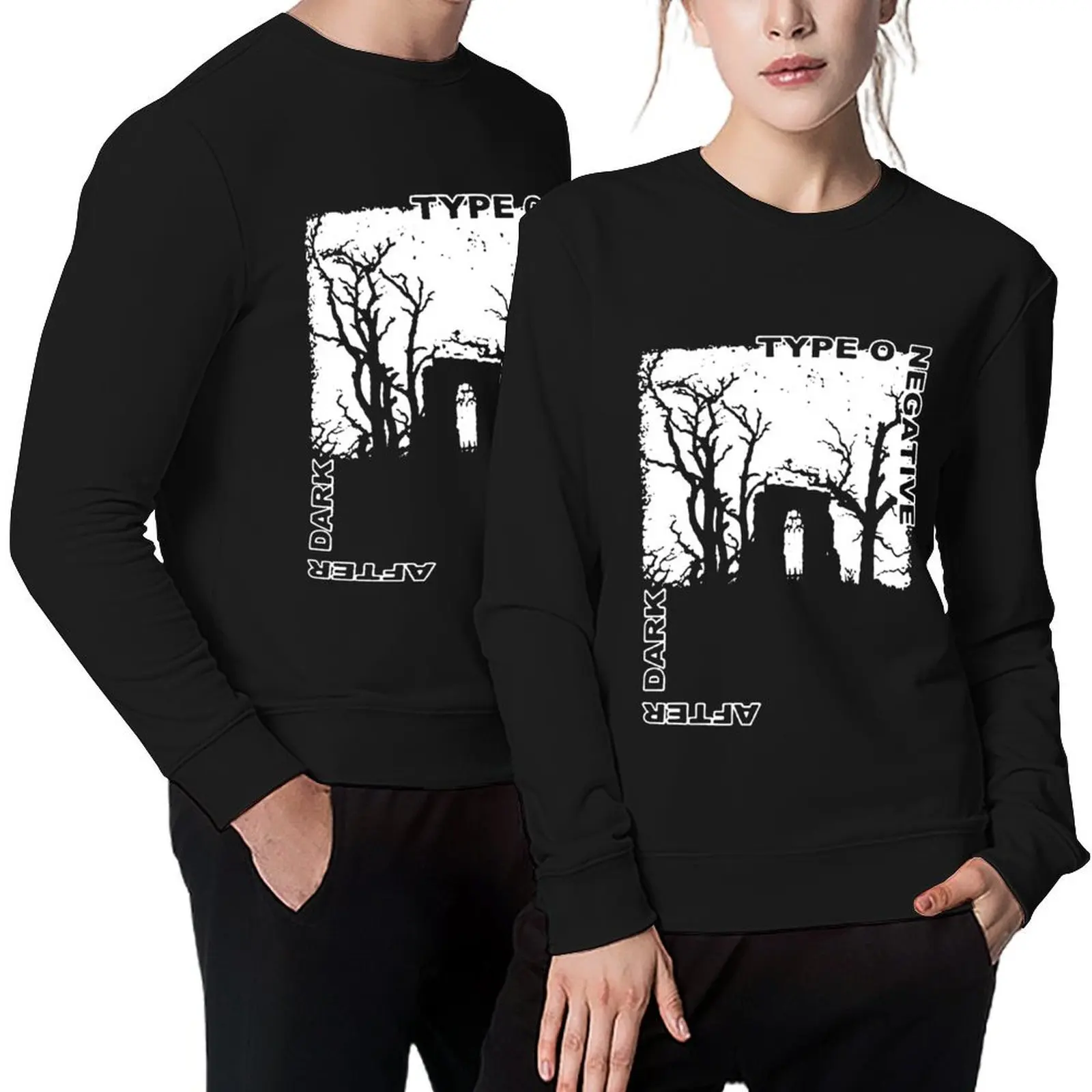 

after dark Type O art Negative art band idol for fans Pullover men's sweat-shirt tracksuit men mens clothes hooded sweatshirts