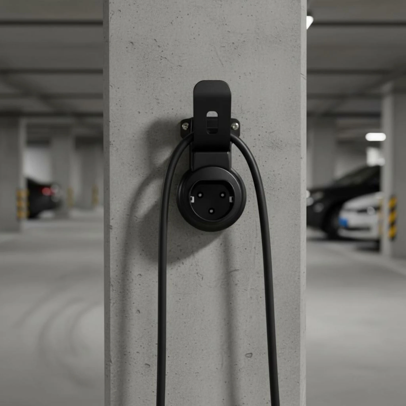 Electric Vehicle Charger Dock Heavy Duty Charging Nozzle Holder Electric Car Plug Holder Universal Fit Vehicle Accessory Wear