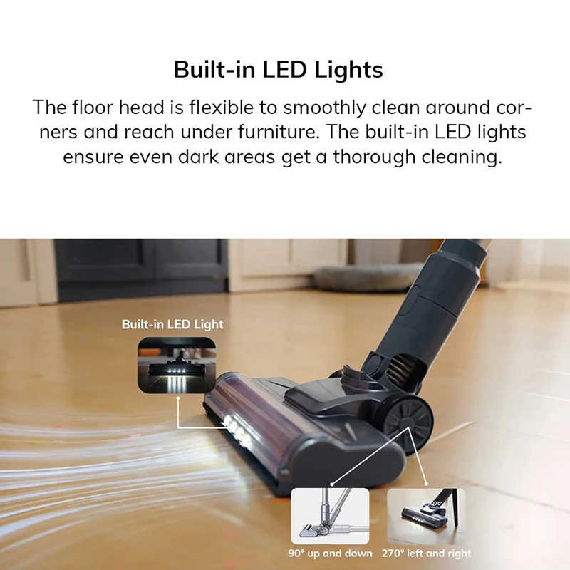 Wireless Vacuum Cleaner 28kPa Strong Suction,2 Power Modes electric sweeper,Home Carpet Sofa Car Pet Hair Vacuum Cleaner