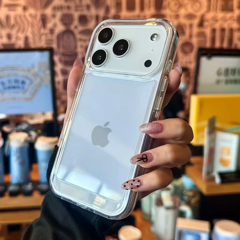 Luxuriöse, transparente Silikon-Handyhülle für iPhone 18 Pro, 17 Air, 17 Pro, 16 Pro Max, 15, 14, 13, 12, 11 Pro Max Plus – stoßfeste Schutzhülle. – Detail 4