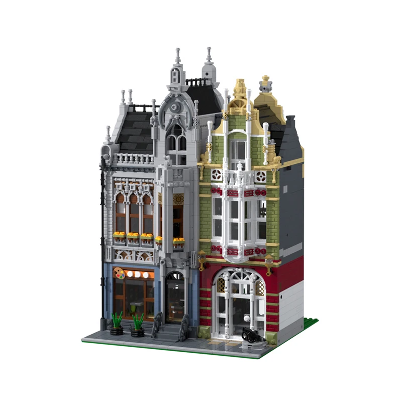 2026 NEW 3440PCS House Street Museum MOC Customize Modular Building Block Creative Design Design Kids DIY Boys Holiday Toy Gifts