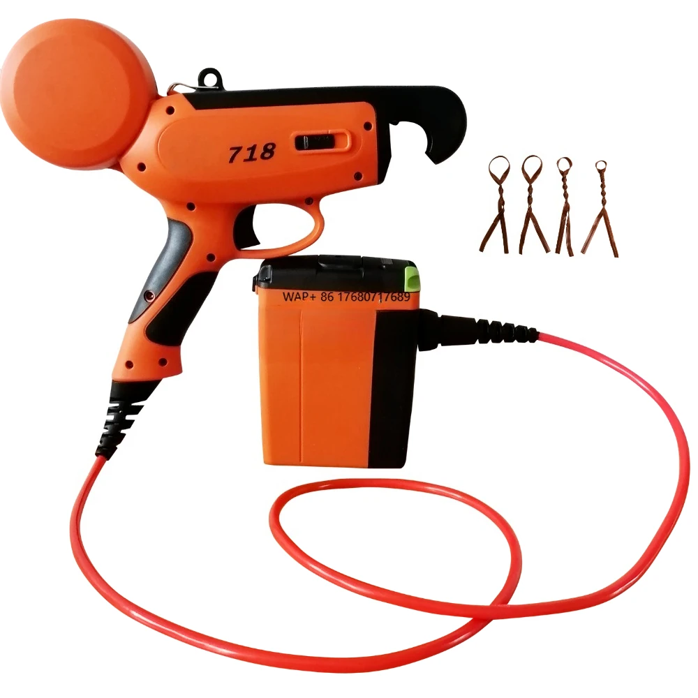 HISEED 718 Electric Tapetool, Lithium Battery Powered Electric Tying Machine ( 8-10 Hours Working)