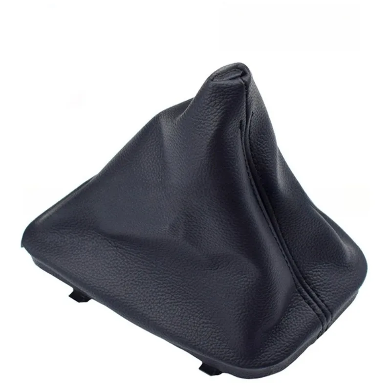 For Car Shift Gear Stick Manual Shift Boot Black Leather Boot with Fra Zza for E30 E36 E39 E46 E81 E82 E87 E88 E90 E91 E92 E93