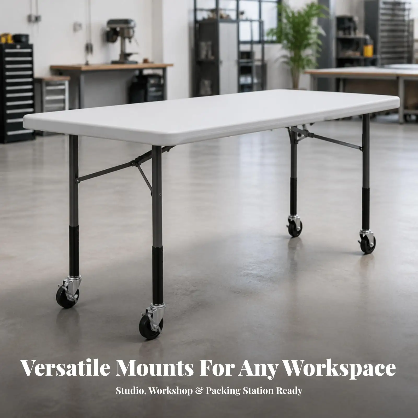4 Pieces Table Leg Extenders with Wheels Easy Installation Table Risers with Wheels Desk Riser with Caster Wheel Heavy-Duty