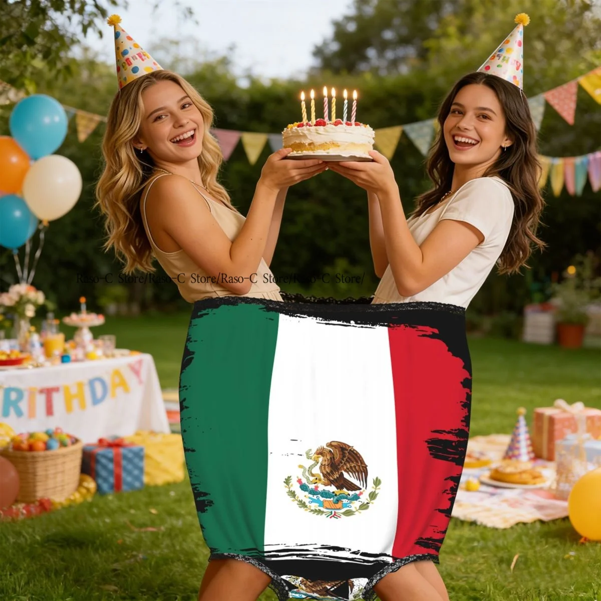 Funny Granny Underwear Vintage Mexico Michoacan Mexican Flag Gag Gift Granny Panties view 5