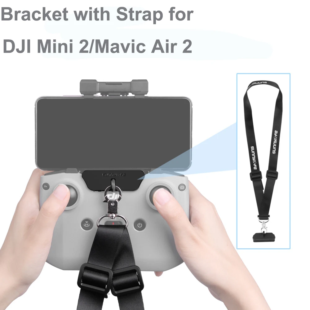 Hook Bracket with Adjustable Neck Strap Bel for DJI Mini 2 /Mavic 3/Air 2/2S Remote Controller Lanyard  Drone Combo Accessories