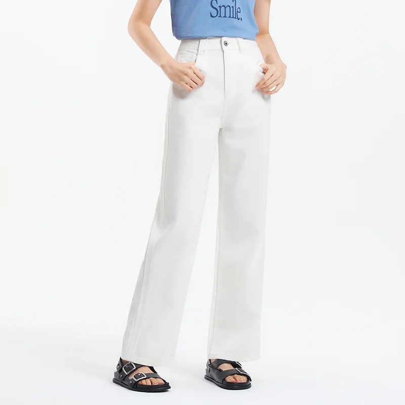 Semir Jeans Women Cool Feeling Wide Leg 2025 New Summer Leg-Lengthening Floor-Length Pants Trendy for Fashionable Style - Image 6