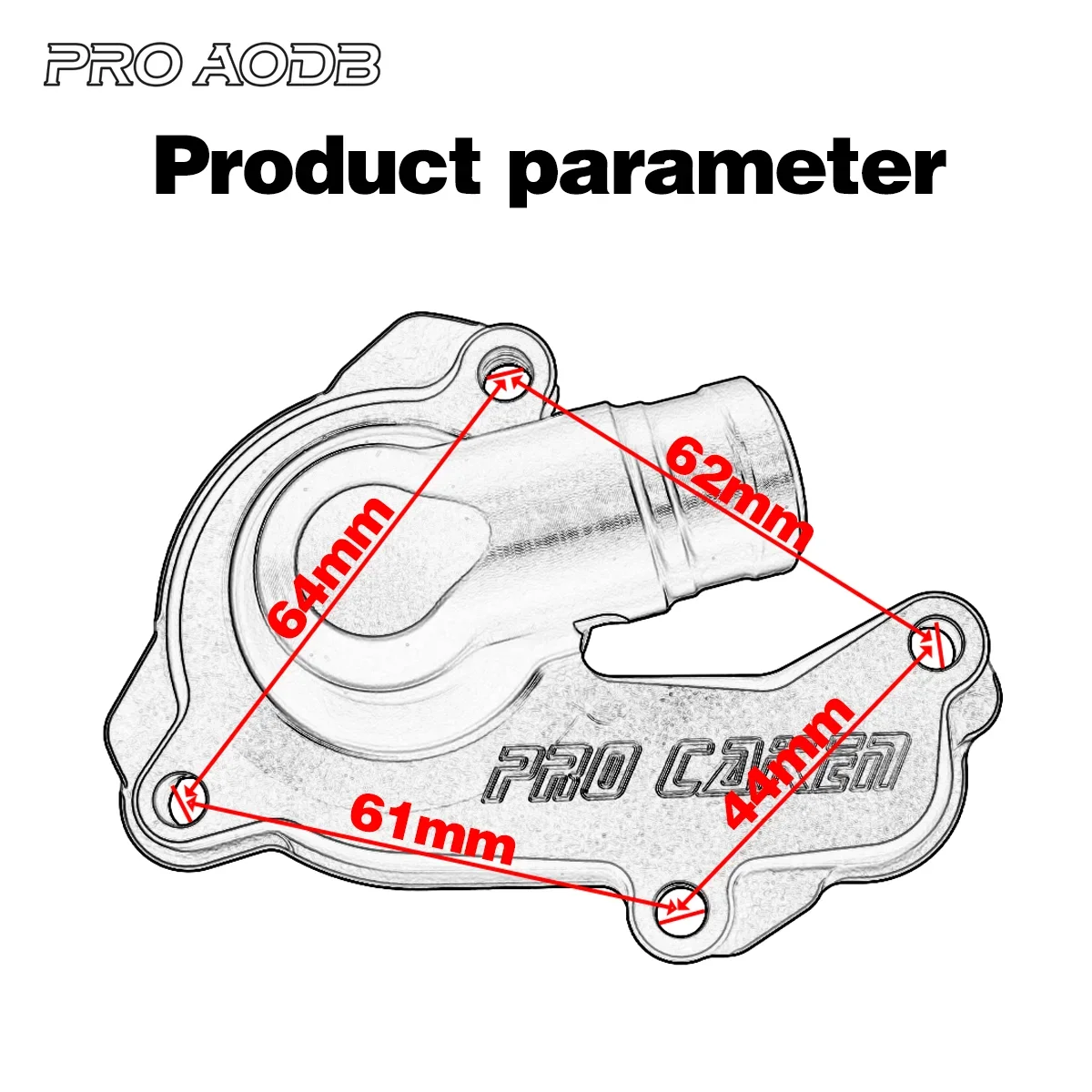 CAKEN pelindung pompa air Motor CNC, penutup pelindung pompa air untuk Husqvarna FE250 FE350 FX350 2017 2018 2019 2023 250 FC 2016 350CC 2023-