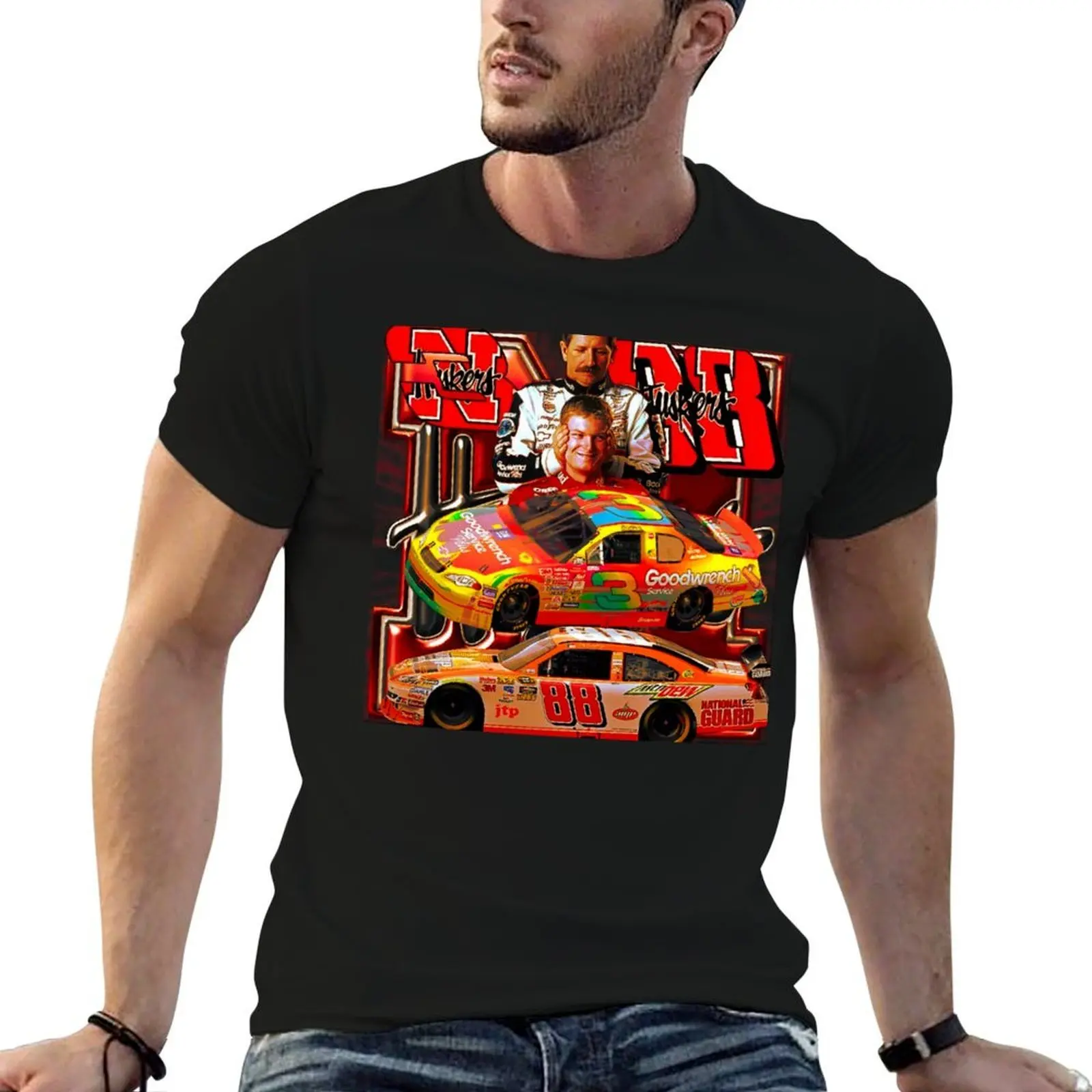 

Dale earnhardt and jr T-Shirt graphic t shirts for man man t shirt graphic T-Shirt