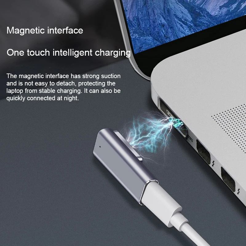 RGEEK USB Type C Magnetic PD Adapter for Magsafe1 Magsafe 2 MacBook Pro Max 5A Fast Charging USB C Female Magnet Plug Converter