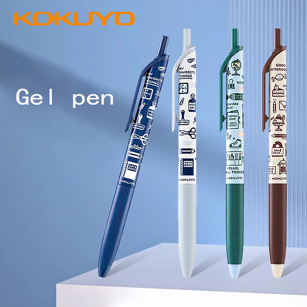 1PC Japan KOKUYO Campus-Eric Gel Pen 0.5mm Series Quick-Drying Black Water Pen Writing Smooth and Durable Stationery