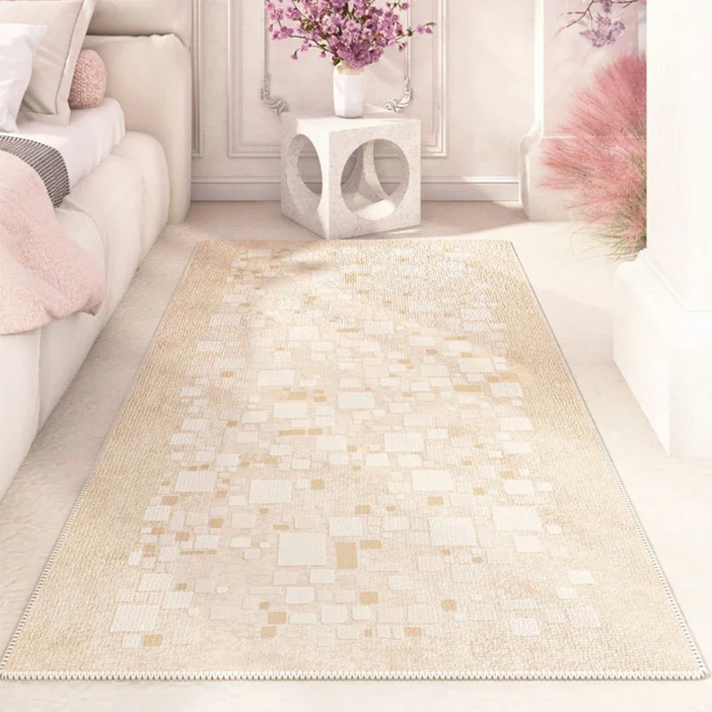 Colorful Textured Cute Style Girly Room Decoration Carpet Soft Comfortable lounge Carpets Non-slip Machine Washable Rug Alfombra