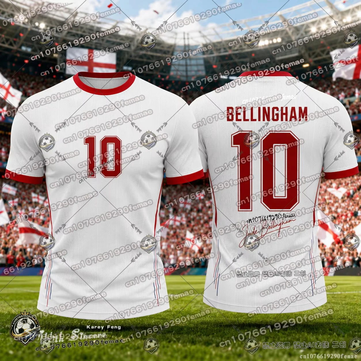2026 Sommer Bellingham Nr. 10 Fußballtrikot Fan-Souvenir-Shirt Atmungsaktiv Schnelltrocknend Bequemes Sporttrikot – Detail 6