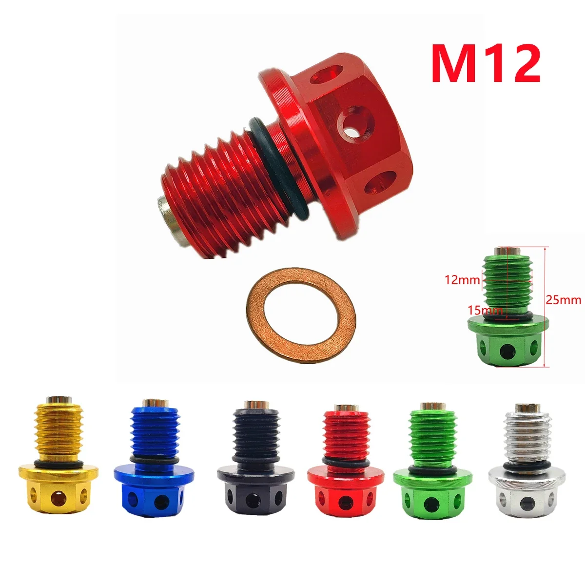 CNC Oil Drain Plug Bolt For Honda XR CRF 50 70 80 100 CR500 CR125R CR250R CRM250 CRF250L/M XR250 XR400 XR600R XR650R CRF1000L