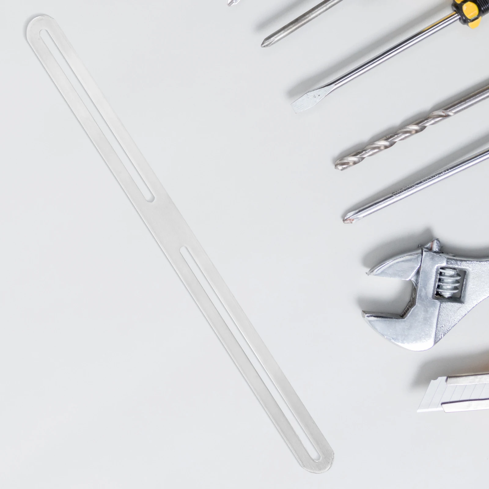 

Stainless Steel Adjustable Mending Plates Corner Bracket Accessory Support Flat Metal Braces Dual Rod Design Sliding Mounting