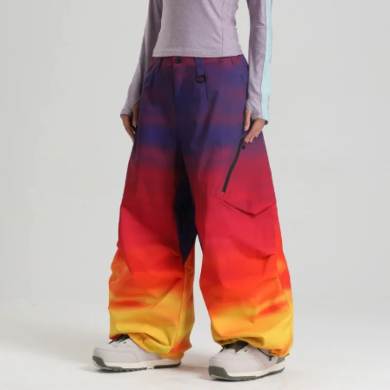 

Men's & Women's Snowboard Pants Waterproof Windproof Ski Trousers Thermal Winter Workwear Loose Fit Outdoor Sportswear