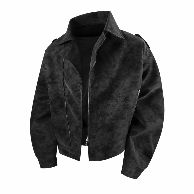 

Мужская повседневная куртка-косуха в американском стиле, новинка весны, свободный крой, уличный дизайн, верхняя одежда из полиэстера