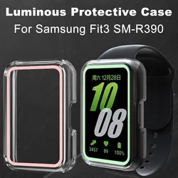 PC Protective Case For Samsung Galaxy Fit 3 Fit3 SmartWatch Shockproof Luminous Watch Screen Protector Cover Shell