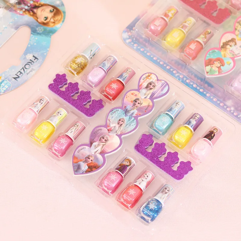 Disney enfants congelés vernis à ongles cosplay dérivés d'animation fille Elsa princesse maquillage ensemble de jouets