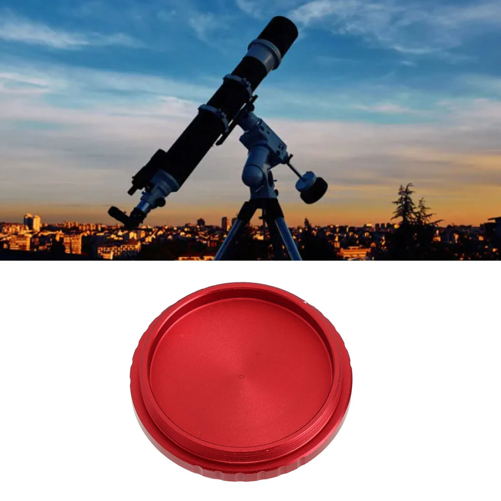 

Lens Cap Telescope Teleconverter Eyepiece Metal Threaded Dust Cover Astronomical Accessories M48x0.75