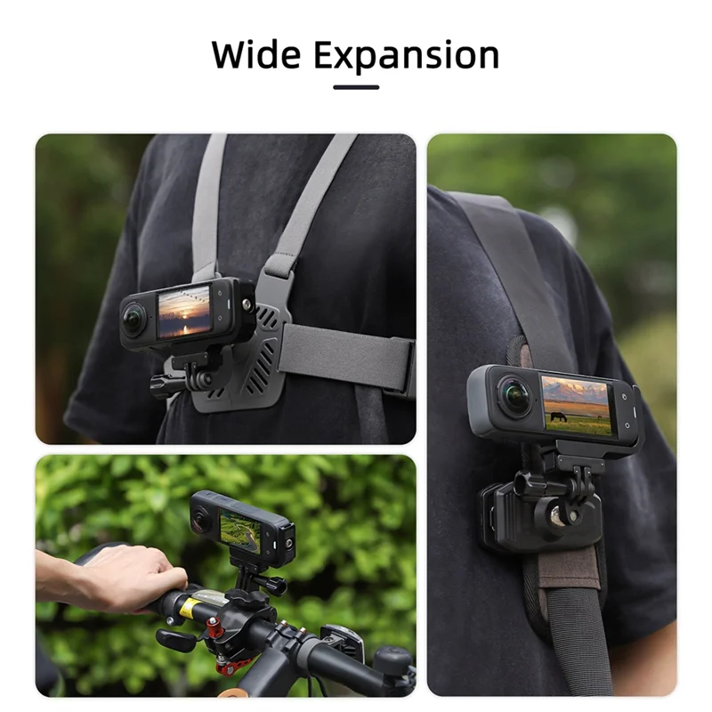 Комплект адаптеров SUNNYLIFE L-образной формы для Insta360 X4, горизонтальный и вертикальный кронштейн для съемки, магнитный адаптер, расширительный аксессуар-AAAE