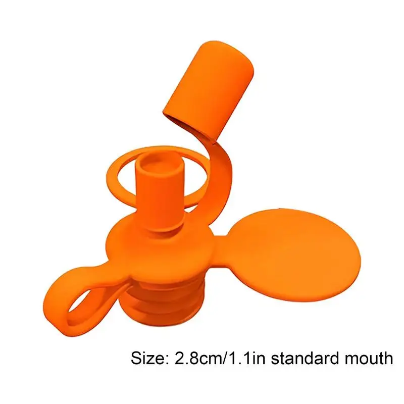 Water Bottle Spout Adapter for Baby No-Spill Silicone Water Bottle Spout Food Pouch Tops Water Bottle Sippy Top for Kid\'s Mouth