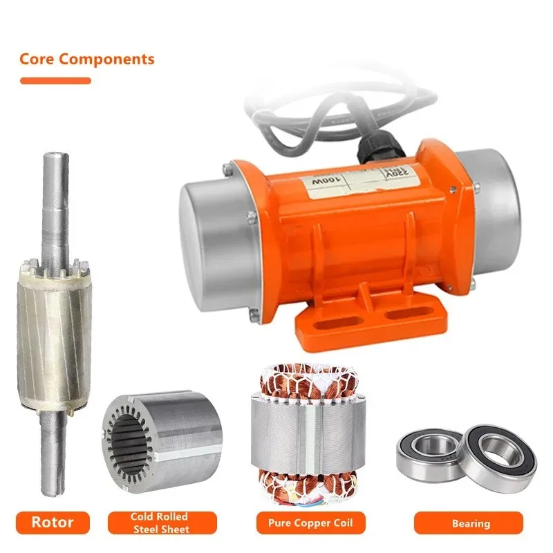 220V Pure Copper Vibrating Motor - Industrial Blanking Mixer & Agitator, High Efficiency Industry Vibration Machine